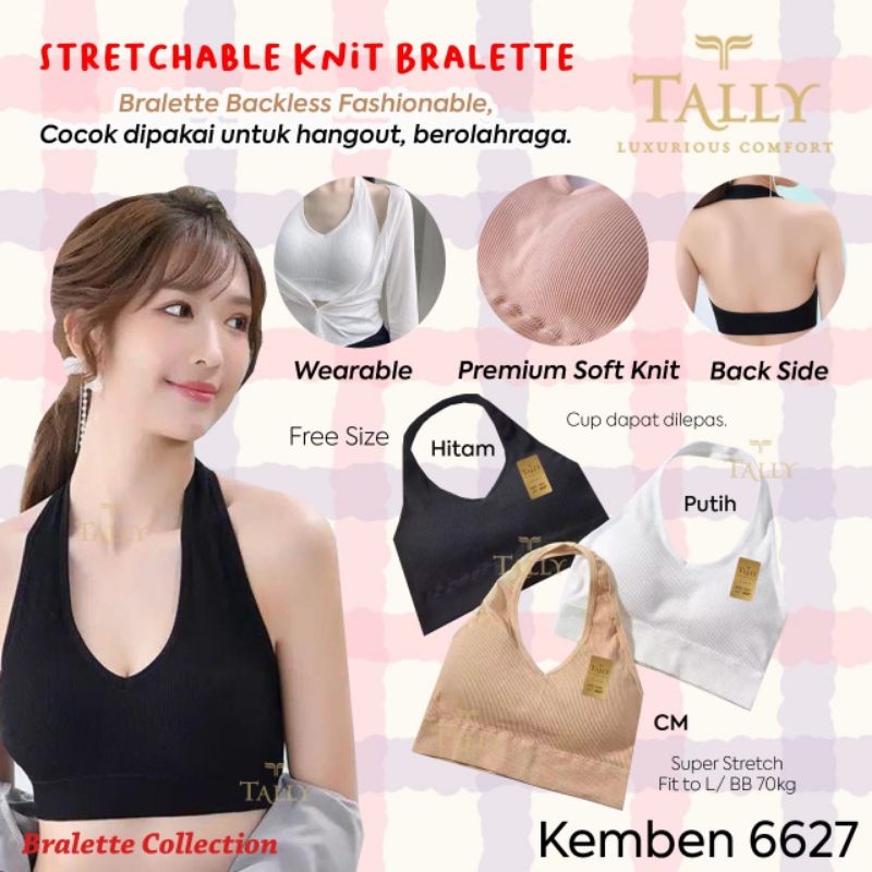 KEMBEN RAJUT TALLY 6627 BRALETTE TALI LEHER CUP BUSA