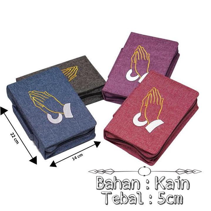 

[C-S4S] ✪] Sampul Alkitab + Tas Cover Sampul Kidung Jemaat Sedang Bahan Kain - Tangan Berdoa-pasti dikirim
