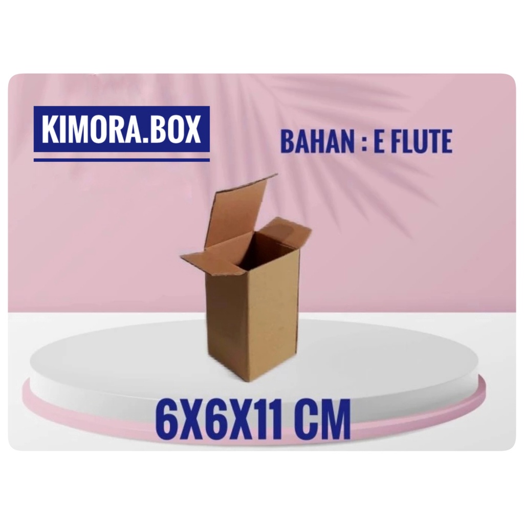 

kardus uk. 6x6x11 cm...box karton model die cut botol