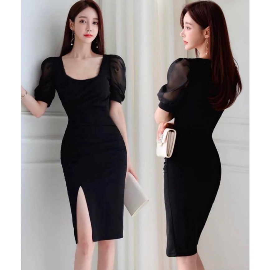 Basic id fashion Dres rajut bodycon / Dres korean style / Dres rajut sexy