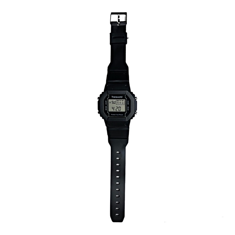 Transworld Digital Watches Peace Black | Jam Tangan Digital