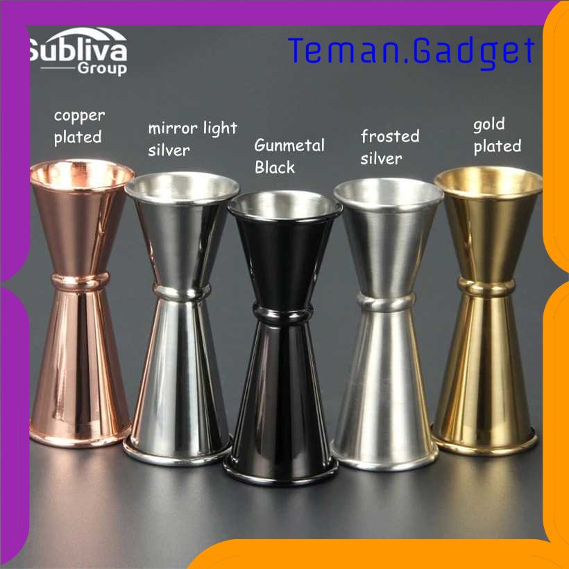 TG - DPR Subliva Gelas Ukur Jigger Bartender Cocktail Double Shot 30ml and 50ml - MSA10