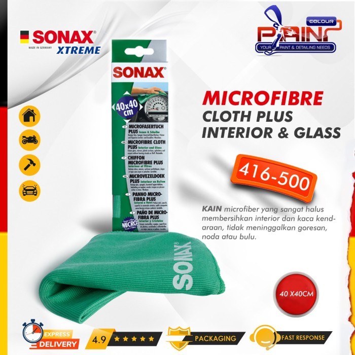 SONAX Microfiber Cloth Plus Interior &amp; Glass 40x40cm 416-500