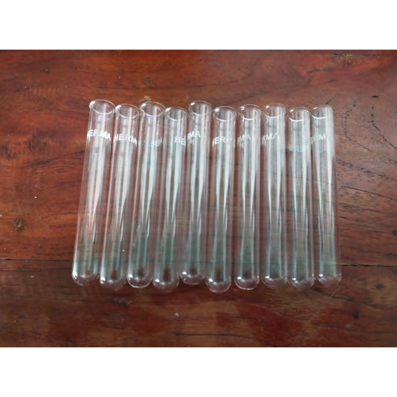 TABUNG REAKSI HERMA 13x100mm _ Test Tube Herma_ Tabung Reaksi Kaca