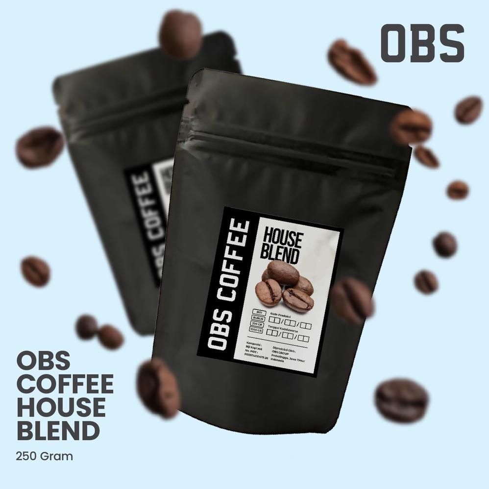 

[F-V4V-♥] Kopi Houseblend 250 gram Biji/Bubuk | Arabika Robusta 250 gr | OBS Coffee House Blend 250gr_top produk