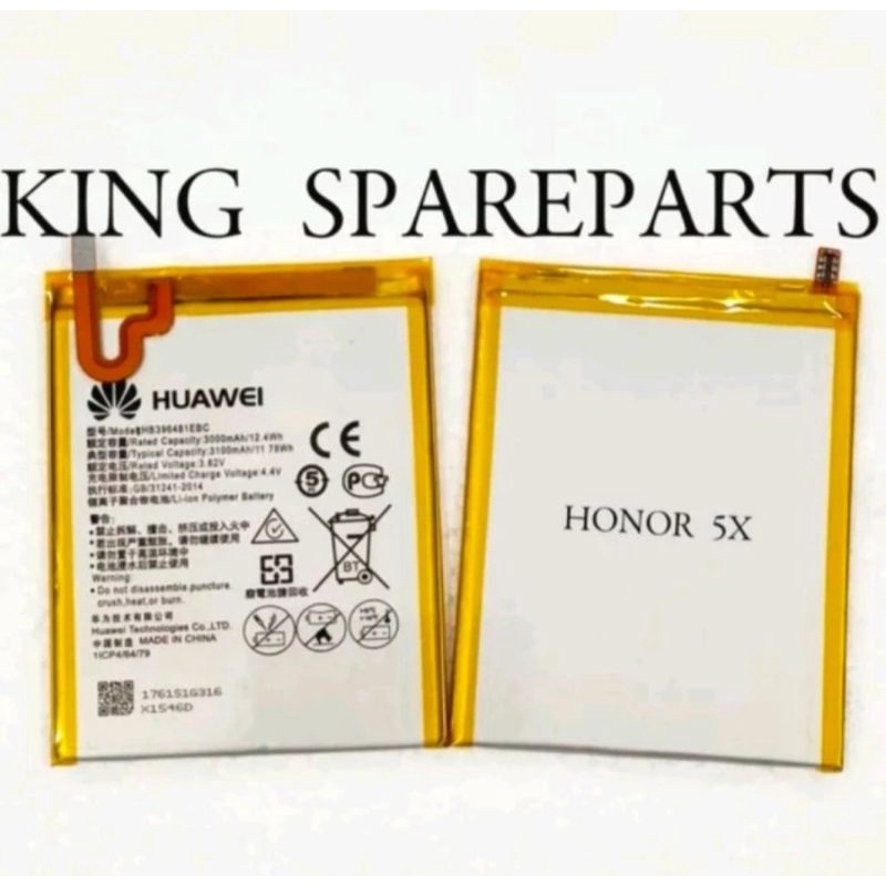 BATERAI BATRE BATTERY HONOR 5X G7 PLUS G8 CAM-L21 HUAWEI Y6II Y6 DUAL HB396481EBC ORI99