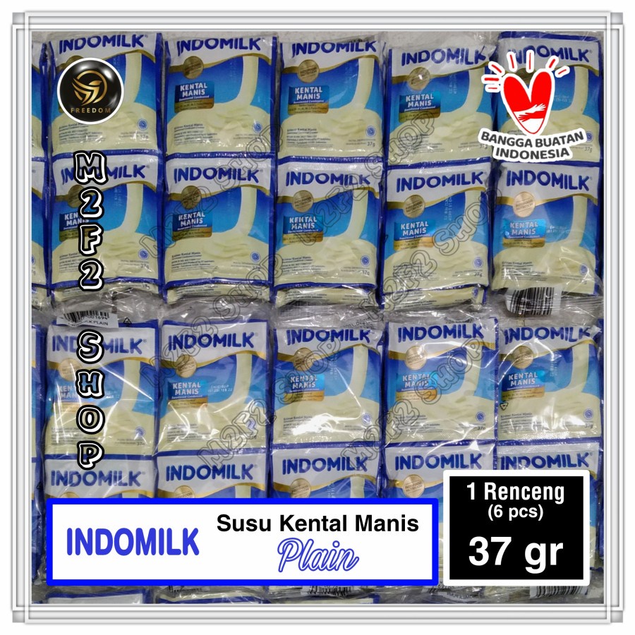 

Indomilk Susu Kental Manis Plain Sachet - 37 gr (Kemasan Renceng)