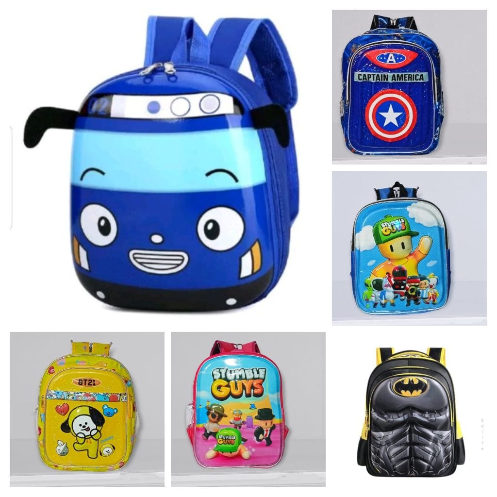 TAS TIMBUL TERMURAH RANSEL SEKOLAH TK-SD ANAK LAKI-LAKI MOTIF 3D TIMBUL