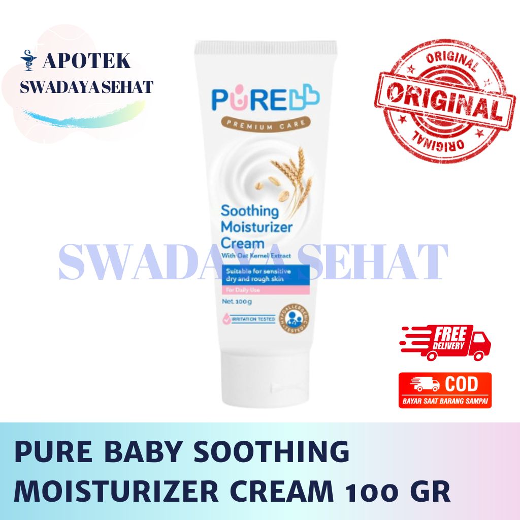 PURE BABY Rash Cream Premium Care Itchy Cream Soothing Moisturizer Nipple Cream Mom With Extra Moisturizing - Krim Ruam Bayi Anak Varian