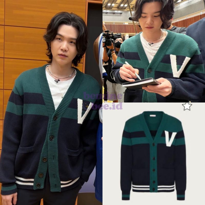 [PRE ORDER] CARDIGAN V STRIP SUGA BTS