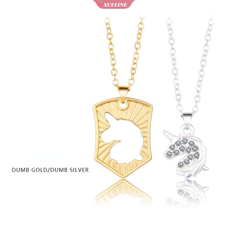 New fashion unicorn Kalung Indah Berongga Liontin Kalung Populer Rantai Liontin Hadiah Perhiasan Anti Karat [ZXL]