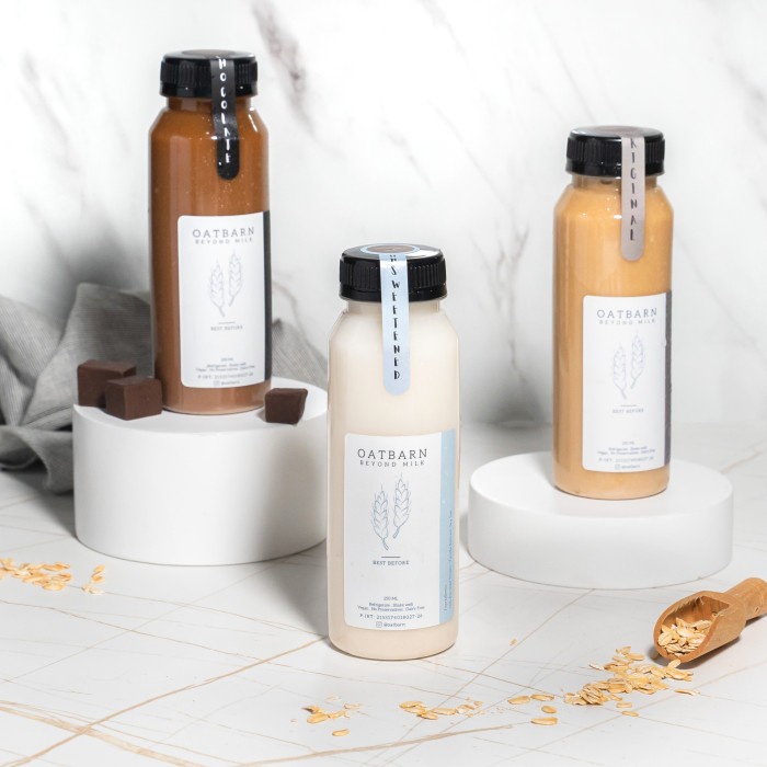 

[NEW] OatBarn Starter Pack 3 Bottles Oat Milk || Susu Oat Homemade