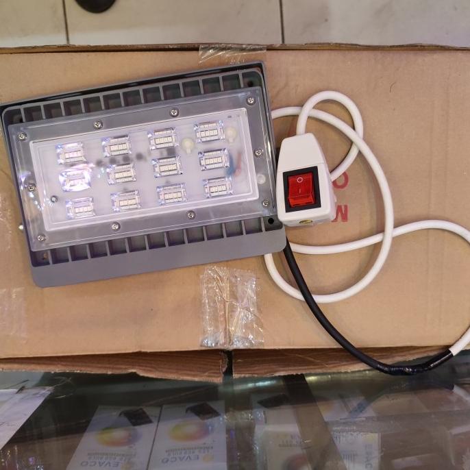 kap sorot led tembak marine tank ikan laut biru 50w kabel 1m +colokan