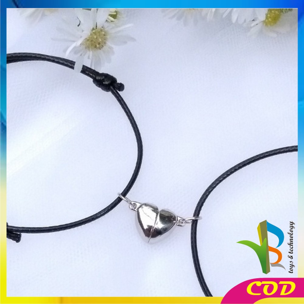 RB-K67 Gelang Couple Magnet Fashion Wanita Pria 2PCS Gelang Tali Persahabatan Anyaman Gelang Etnik Braided Bracelet