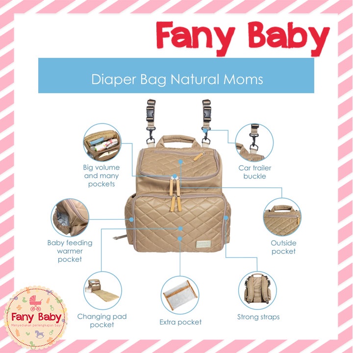 NATURAL MOMS DIAPER BAG