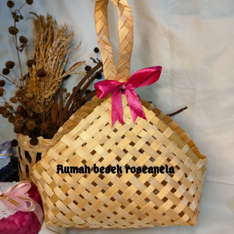 Besek Bambu Keranjang Anyaman Bambu Keranjang Hampers