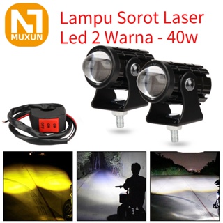 2pcs laser foglamp d2 superbright high low mini driving lampu tembak laser BONUS SAKLAR Lampu Sorot Motor