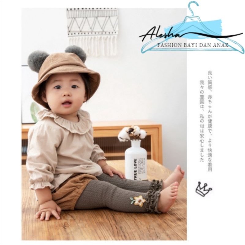 Celana Legging Leging Lejing Panjang Buka RB Rajut Bayi 0 6 12 bulan