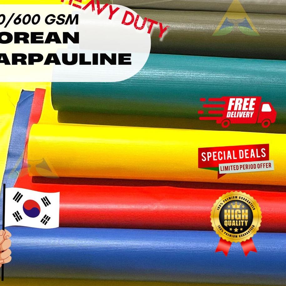 HOT Terpal ulin terpal pvc semi karet grade A asli korea super tebal cod