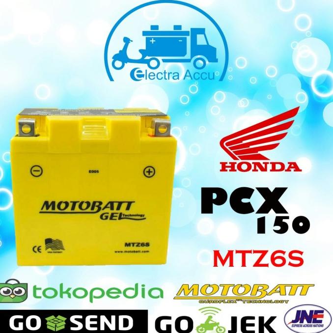 aki motor Honda PCX 150 motobatt MTZ6S Aki Kering