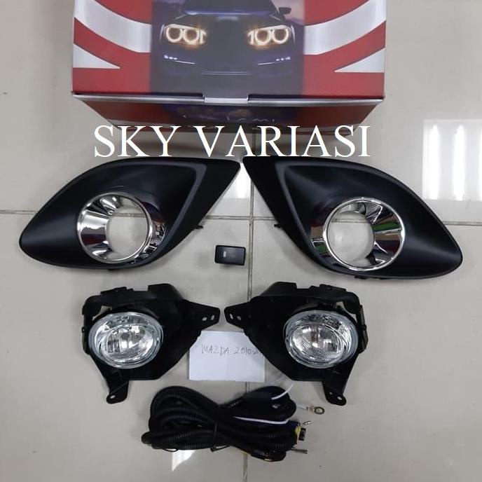 Termurah Fog lamp Foglamp Lampu Kabut mobil Mazda 2 2010 2011 2012 2013 2014