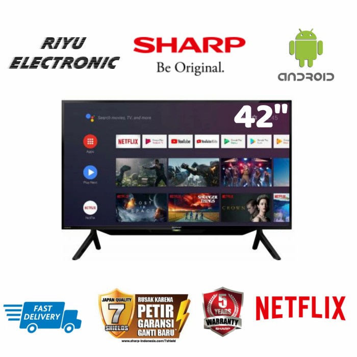 SHARP 2T-C42BG1I / 2TC42BG1I / 2T C42BG1I ANDROID TV 42 INCH
