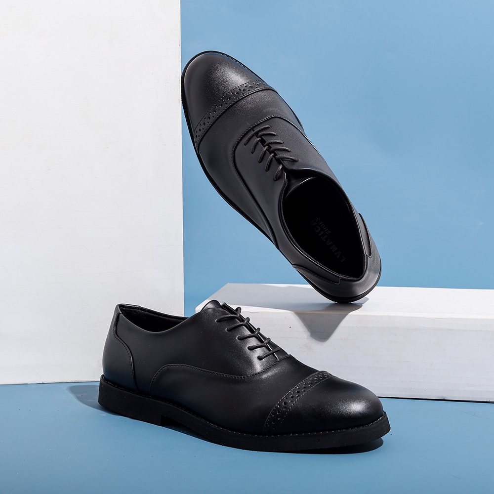 OXFORD BLACK |ManNeedMe x Lvnatica| Sepatu Pantofel Pria Kantor ORI