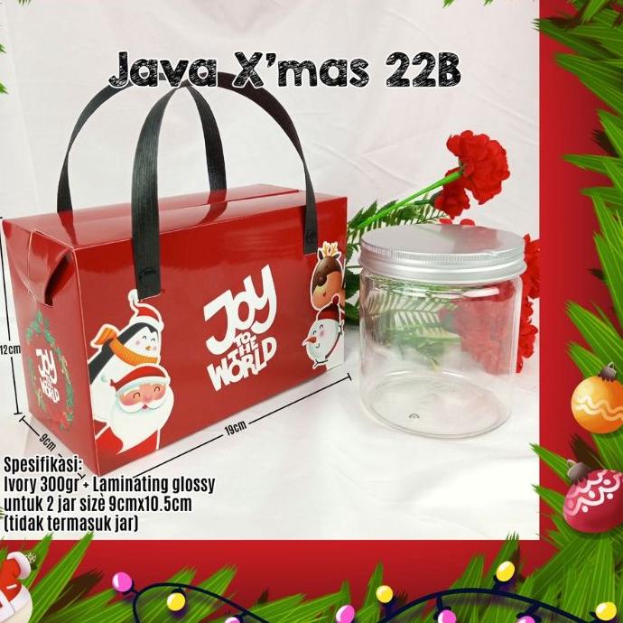 

Terlaris!! ✴ (10Pc) Box Tenteng Natal Untuk Toples Tabung / Packaging christmas. Tabung Tidak Termasuk***