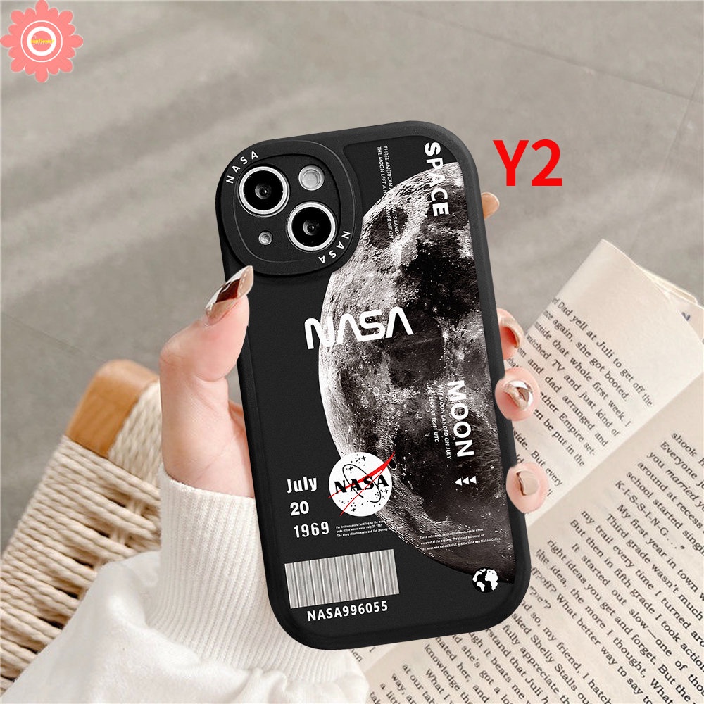 Compatible for IPhone 6 6s 7 8 Plus 11 13 12 14 Pro Max 14 Plus XR X XS MAX SE 2020 Trendy Brand NASA Astronaut Soft TPU Back Cover Case