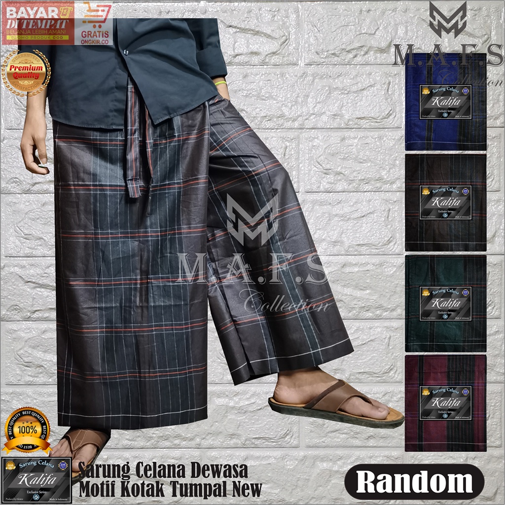 SARUNG CELANA DEWASA &amp; DEWASA JUMBO MOTIF KOTAK TUMPAL NEW