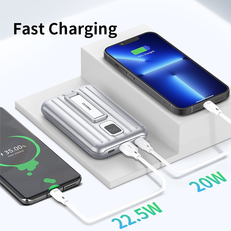 RECCI RPB-P23 10000mAh Powerbank - PD 20W and Wireless Charging 15W - Powerbank Terbaru dari RECCI dengan 15W Wireless Charge