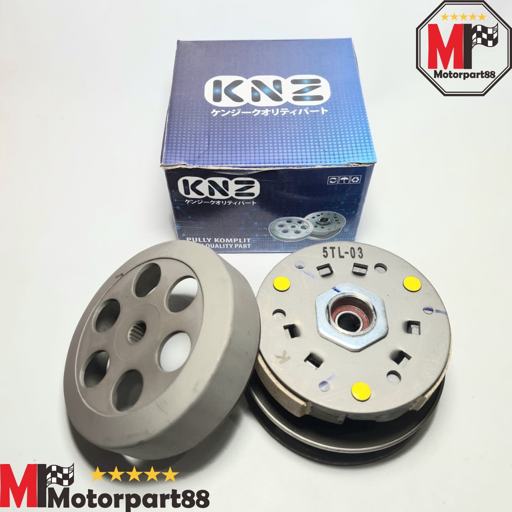 PULLY KNZ POLI  ASSY KOMPLIT BELAKANG MIO SPORTY MIO SMILE SOUL KARBU