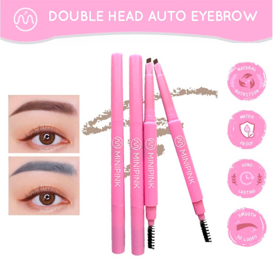 MINIPINK Eyebrow Automatic Pencil Tahan Air Pigmen Pensil Alis MP008