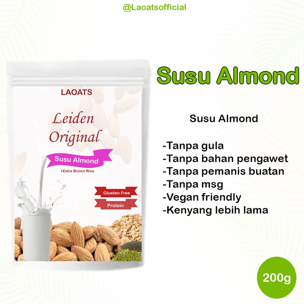 

Susu Almond Susu Almond Diet Rendah Kalori Susu Almond Laoats Leiden Original (200g)