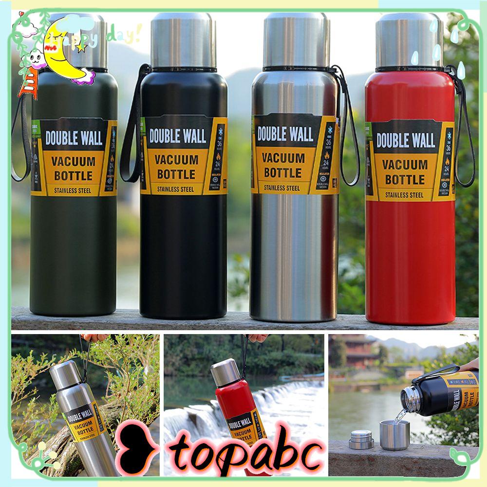 Top 800ml Thermal Mug Penyaring Teh Stainless Steel Olahraga Kebugaran Insulasi Cangkir