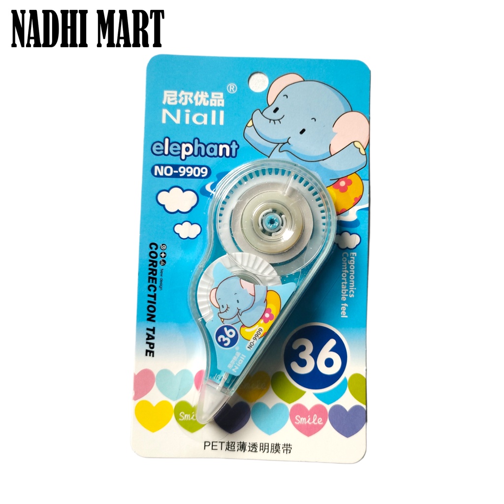 

CORRECTION TAPE 36M KARAKTER GAJAH / COR TAPE 9909 (24/864)