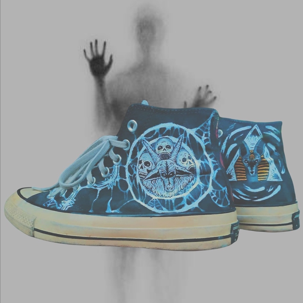 CONVERSE HI x DEATHMETAL (custom paint)
