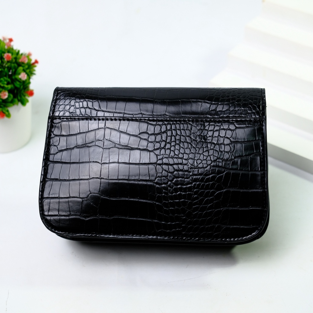 [7.7 Boombastis Sale⚡] - TAS SELEMPANG WANITA GS MOTIF CROCO SLING BAG GS209 PREMIUM IMPORT