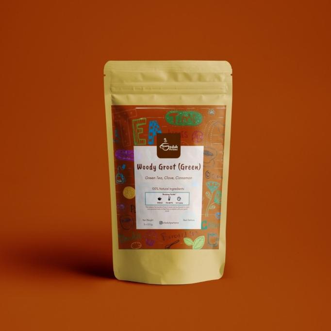 

[BISA COD] Woody Groot | Teh Herbal Blend Black Tea/ Green Tea Cengkeh Kayu Manis