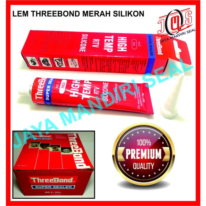 Baru LEM THREEBOND TRIBON TRIBONE SILICONE RED MERAH 75 GRAM Diskon