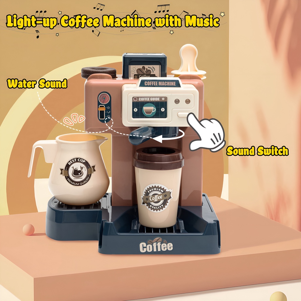 Home Coffe Machine | Mainan Anak Perempuan Mainan Edukasi | Mainan Kasir Kasiran Anak Cewek Coffee Shop | Mainan Seru Untuk Keluarga