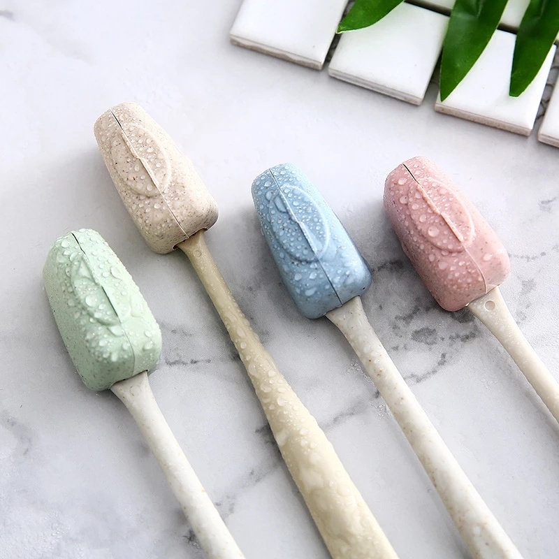 4pcs Penutup Kepala Sikat Gigi Anti Debu Wheat Straw Toothbrush Cap Toothbrush Head Protect Case Portable Toothbrush Tutup Kepala Untuk Perjalanan Keluarga Berkemah