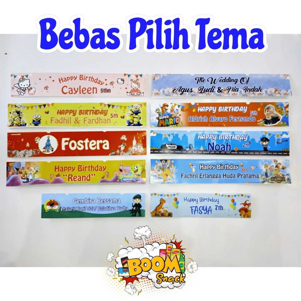PAKET SNACK ANAK-ANAK BISA CUSTOM NAMA DAN FOTO ANAK