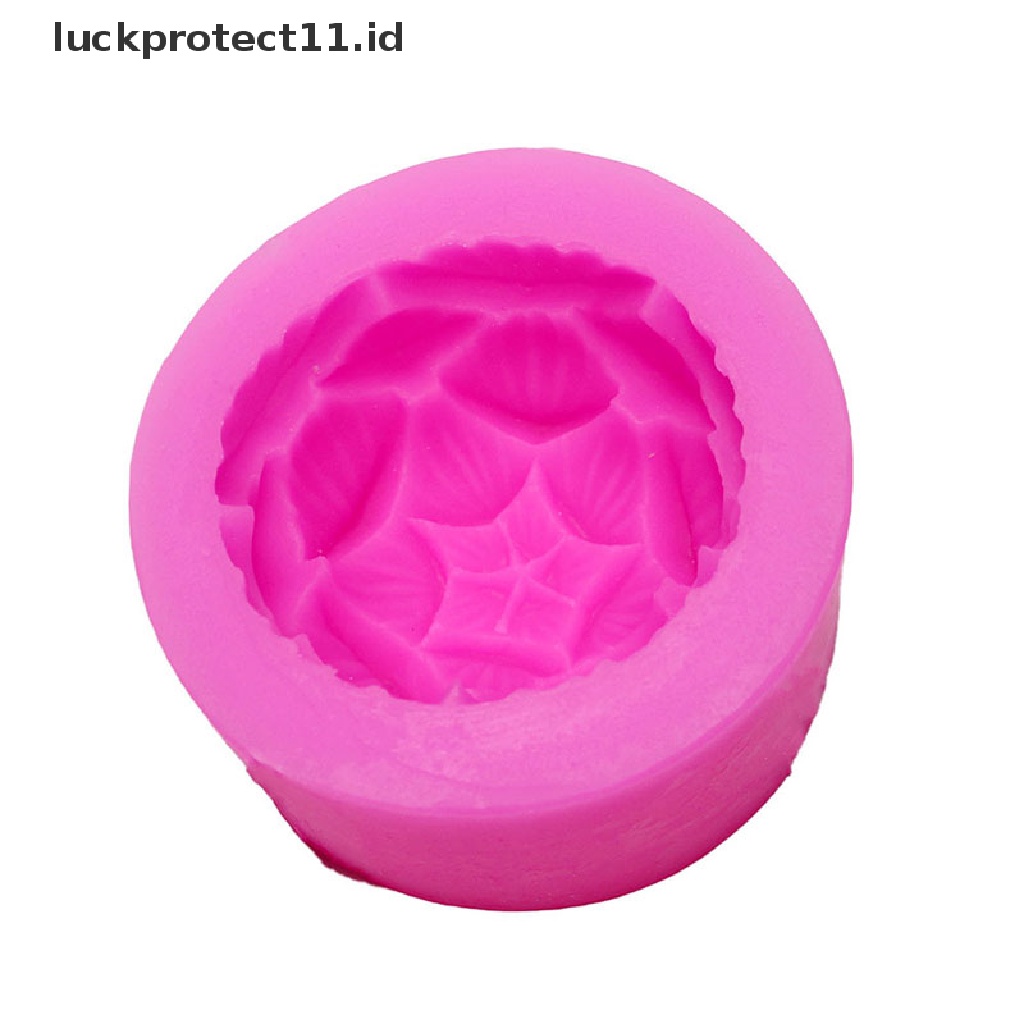 /Fashion Hot// Fashion// Cetakan Silikon 3D Lotus Bentuk Bunga Sabun Silicone Mold DIY.