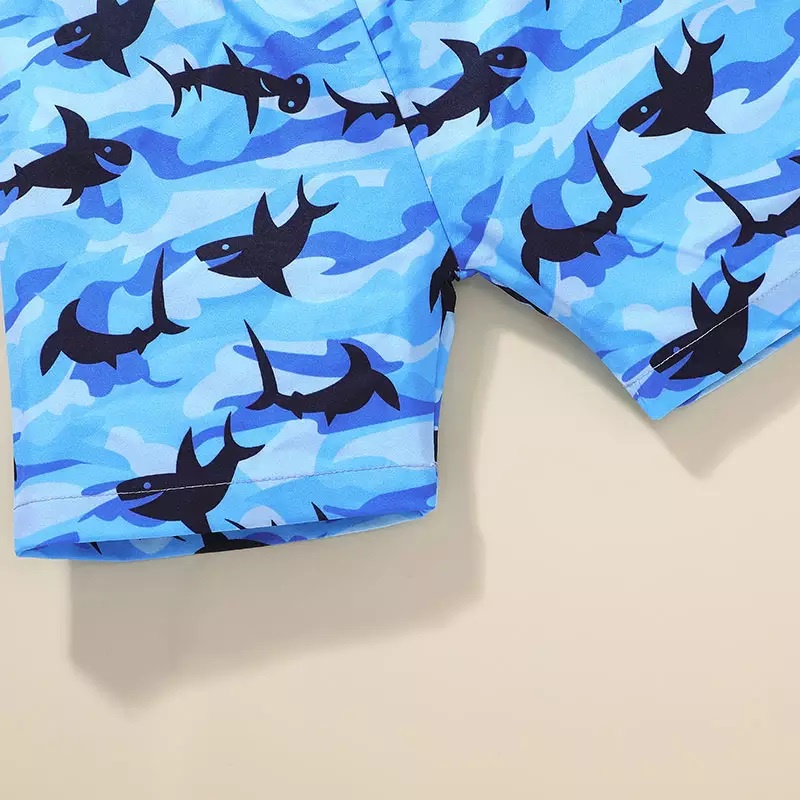 GOOGOO Baju Satu Stel Anak Laki-Laki Baby Shark