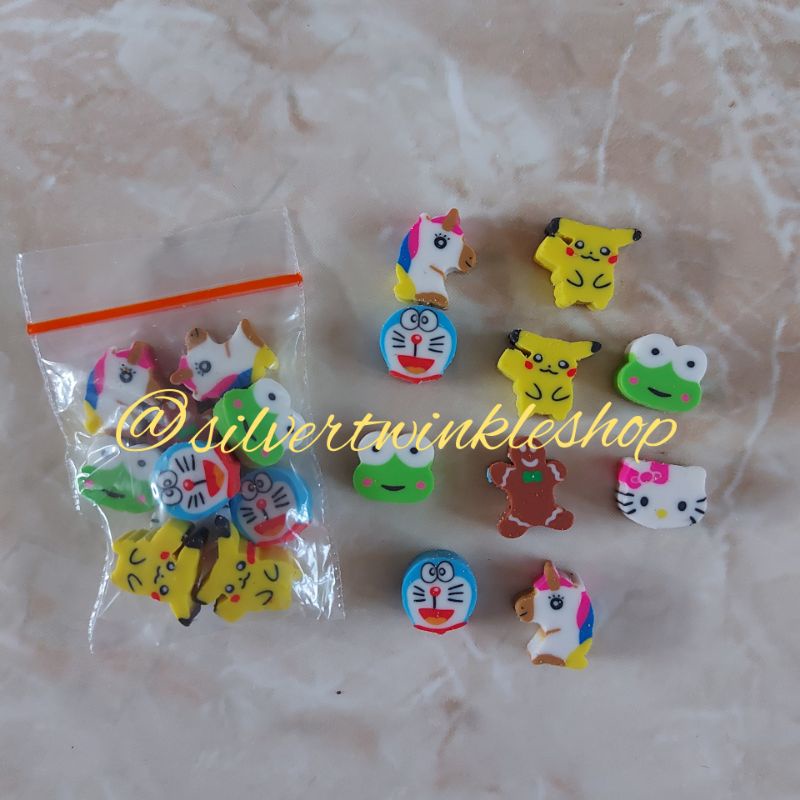 

Penghapus mini karakter kecil eraser motif unik lucu alat tulis sekolah anak tk paud stationery stationary stip hapusan pensil karet kartun grosir murah fancy penggaris bolpen bolpoin mainan edukasi anak edukatif peralatan perlengkapan souvenir goodie bag