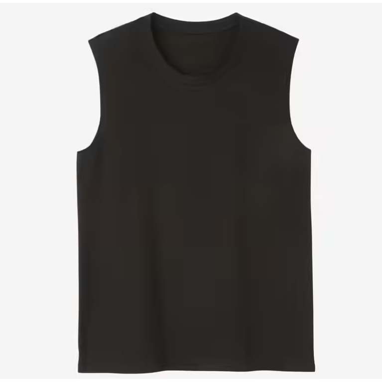 DOMYOS Tank Top Berbahan Katun Kaos Olahraga Gym/Fitness Pria