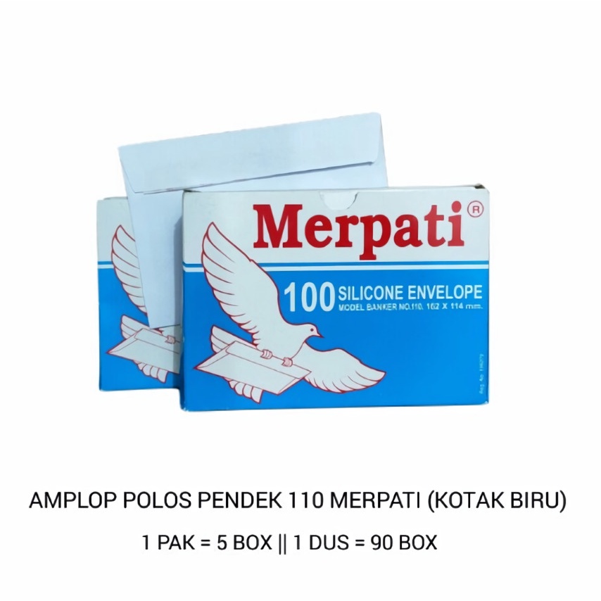 

Amplop Merpati No.110 - 70 Gram With Silicone ( Perekat )