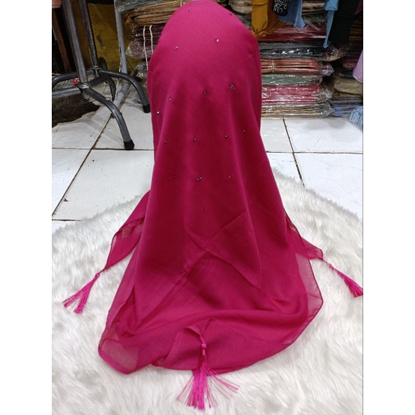 Hijab kerudung R139 paris Swarovski kepala