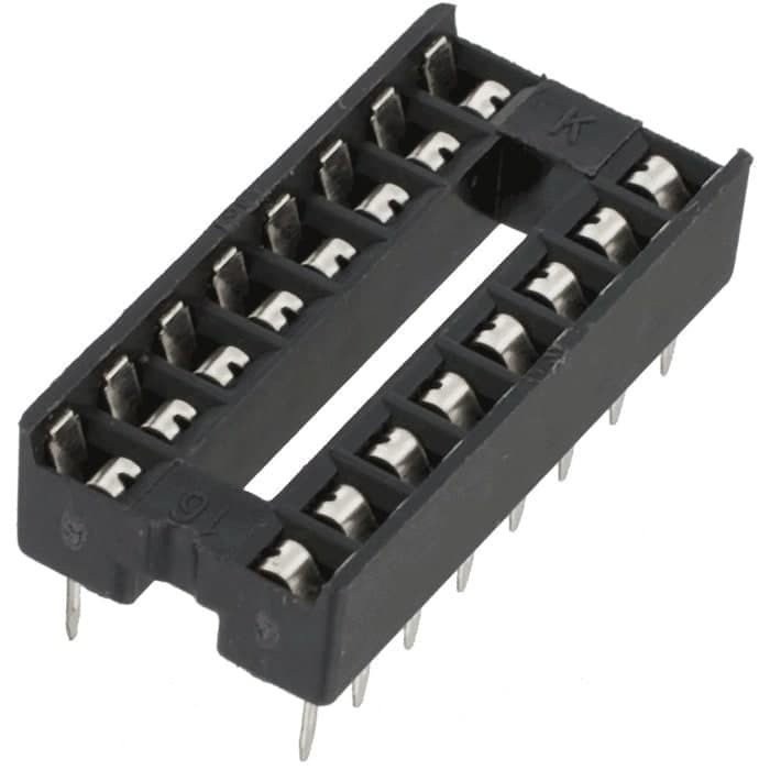 Soket IC 16 pin 2 x 8 Socket ic 16pin 2x8 pin